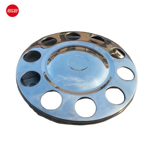 22.5''通用不锈钢卡车轮毂盖螺柱保护盘，适用于欧洲卡车