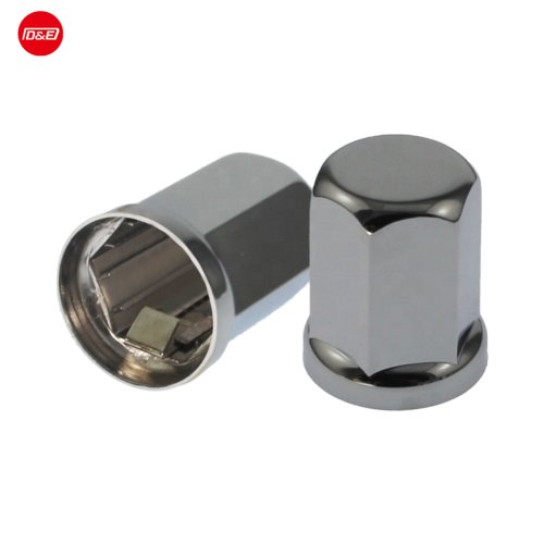 塑料镀铬凸耳螺母盖车轮螺母盖推入式高度50mm 33mm 32mm，适用于卡车