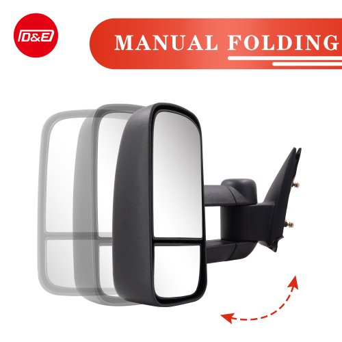 工厂直销手动黑色拖车镜套装陆地巡洋舰1984-2022